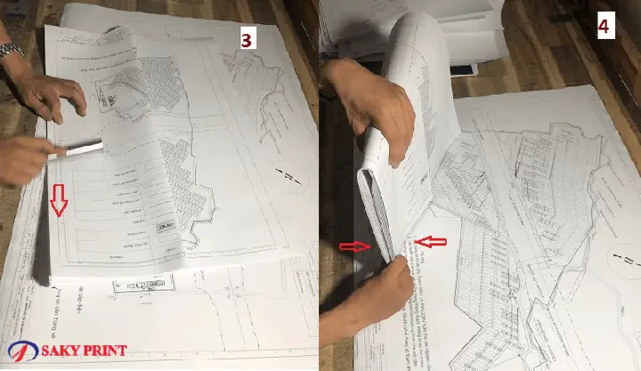 Cách Gấp Bản Vẽ
