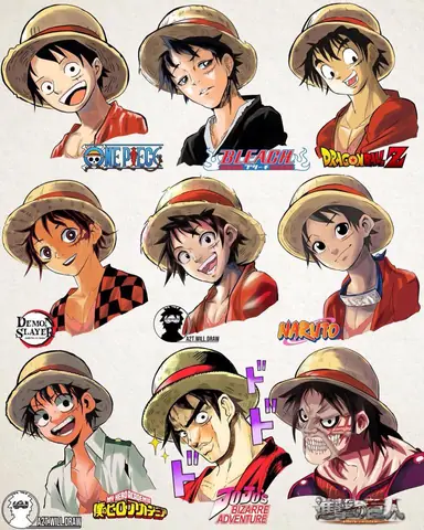 Cách Vẽ Anime Luffy