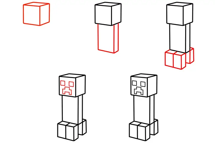 Cách Vẽ Anime Minecraft Cách Vẽ Anime Minecraft