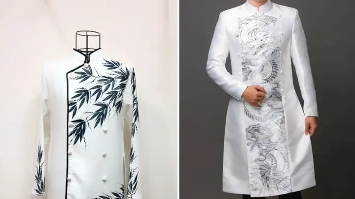 Cách Vẽ Áo Dài Nam