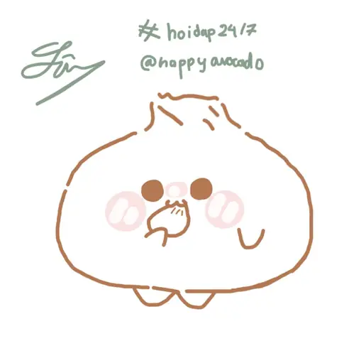 Cách Vẽ Bánh Bao Cute