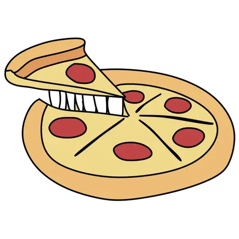 Cách Vẽ Bánh Pizza Cách Vẽ Bánh Pizza