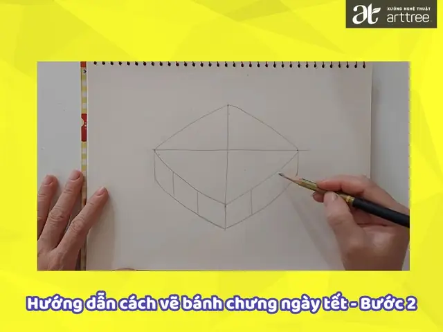 Cách Vẽ Bánh Tét