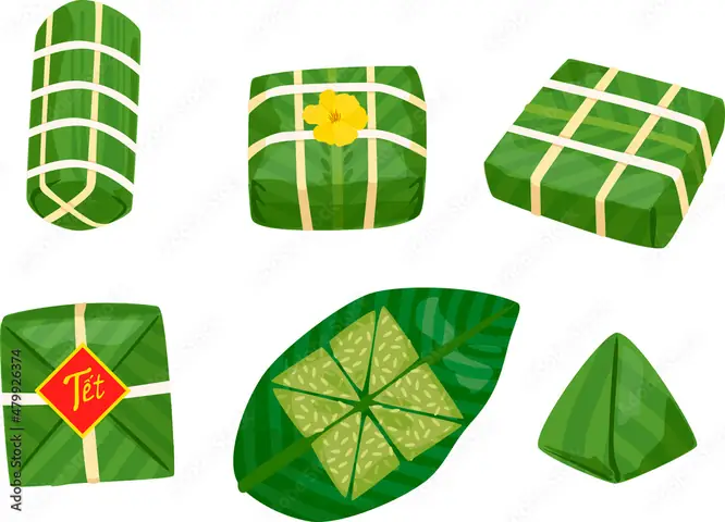 Cách Vẽ Bánh Trưng
