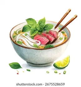 Cách Vẽ Bát Phở