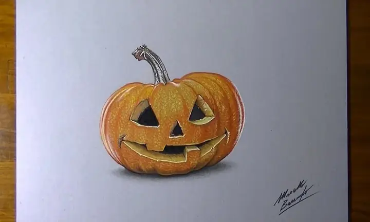 Cách Vẽ Bí Ngô