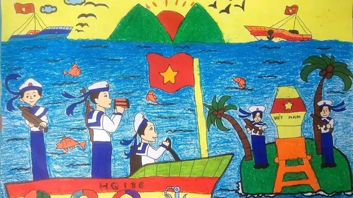 Cách Vẽ Biển Đảo