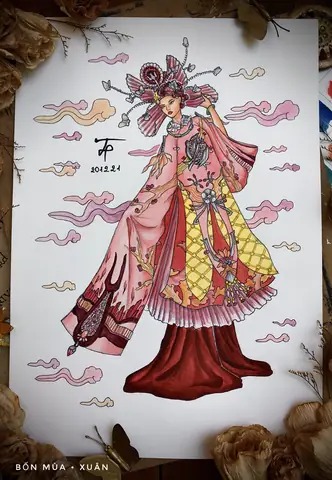 Cách Vẽ Bốn Mùa