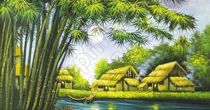 Cách Vẽ Bụi Tre Làng