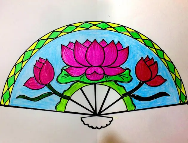 Cách Vẽ Cây Quạt