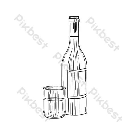 Cách Vẽ Chai Rượu