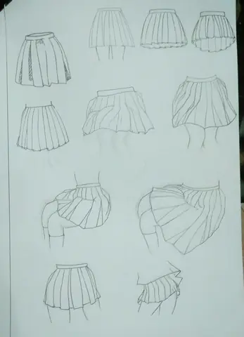 Cách Vẽ Chân Váy Xòe Cách Vẽ Chân Váy Xòe