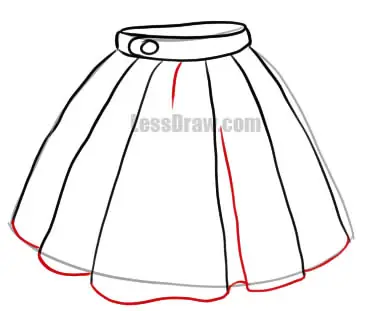 Cách Vẽ Chân Váy Xòe Cách Vẽ Chân Váy Xòe