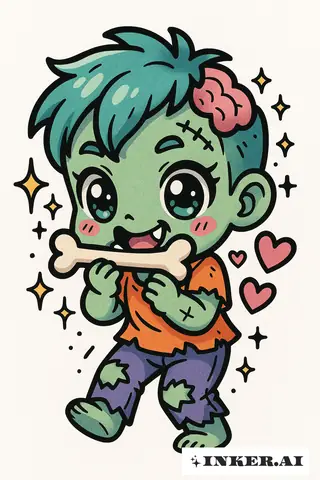 Cách Vẽ Chibi Zombie