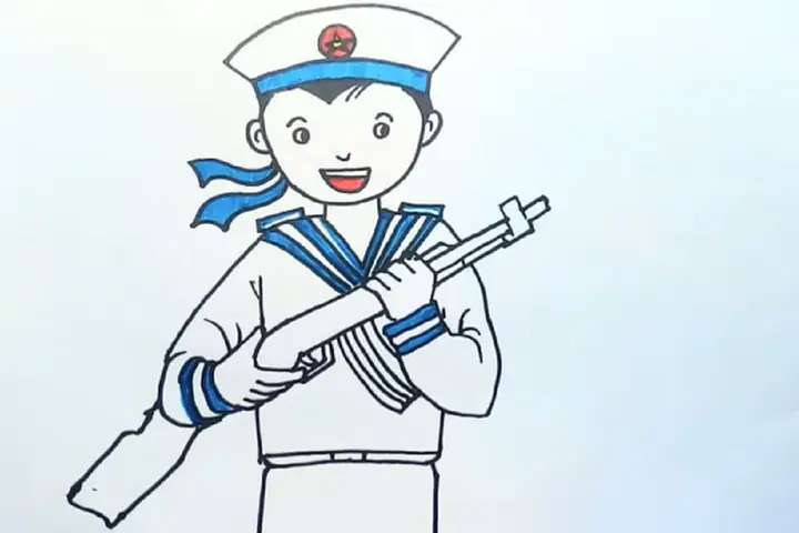 Cách Vẽ Chú Hải Quân