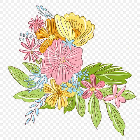 Cách Vẽ Chùm Hoa Hồng