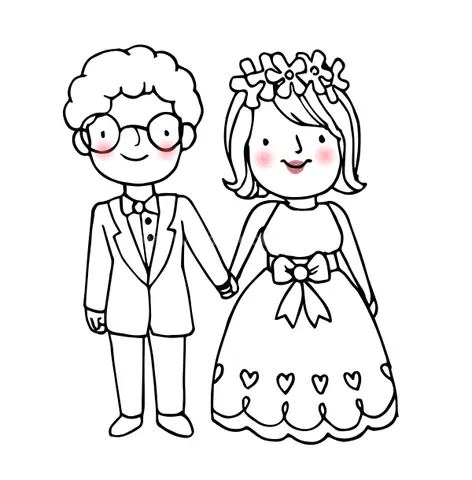 Cách Vẽ Cô Dâu