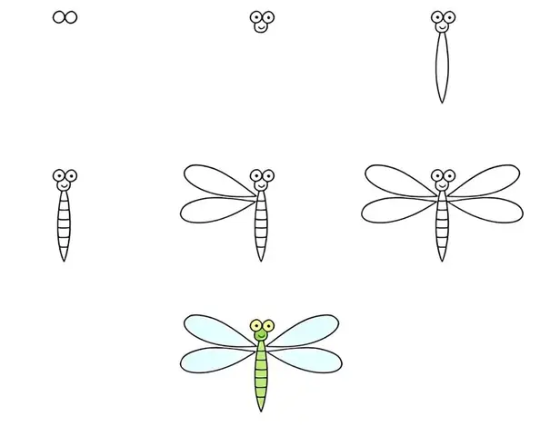 Cách Vẽ Con Chuồn Chuồn