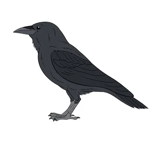 Cách Vẽ Con Quạ