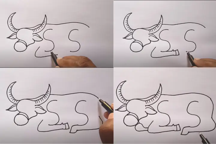 Cách Vẽ Con Trâu