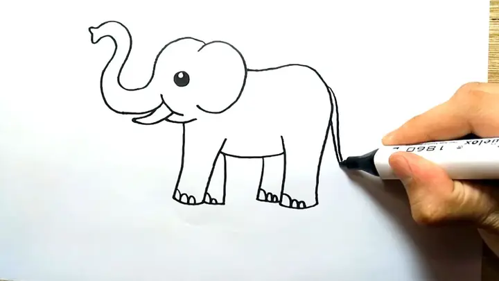 Cách Vẽ Con Voi