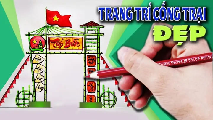 Cách Vẽ Cổng Trại