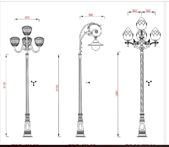 Cách Vẽ Cột Đèn Cách Vẽ Cột Đèn