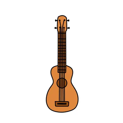 Cách Vẽ Đàn Guitar Cách Vẽ Đàn Guitar