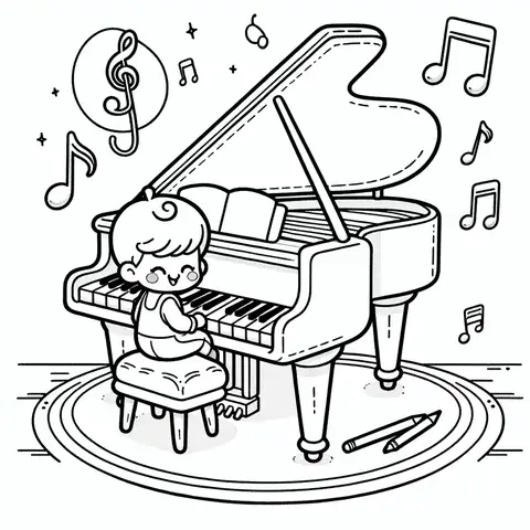 Cách Vẽ Đàn Organ