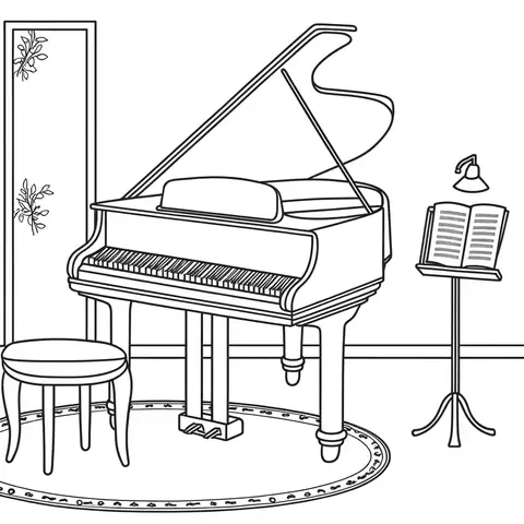 Cách Vẽ Đàn Organ