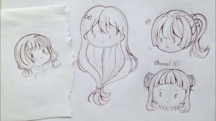 Cách Vẽ Đầu Chibi
