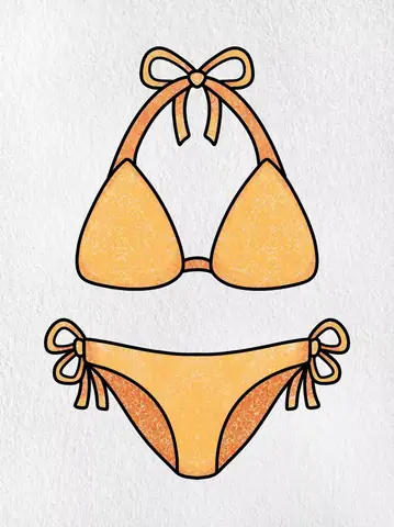 Cách Vẽ Đồ Bơi