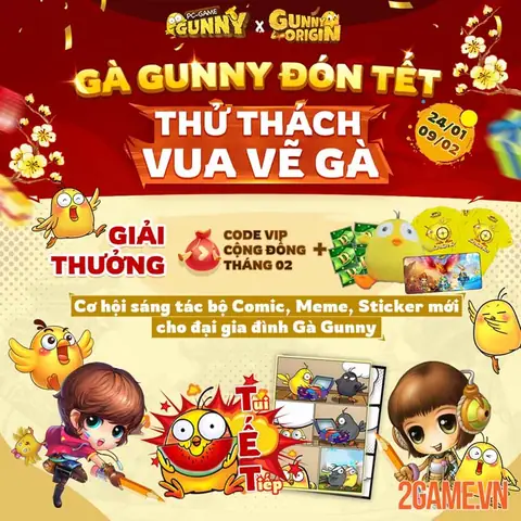 Cách Vẽ Gà Gunny