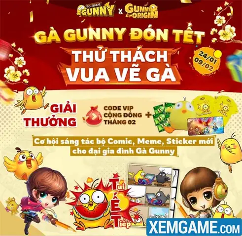 Cách Vẽ Gà Gunny