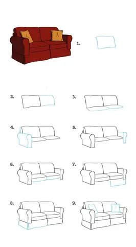 Cách Vẽ Ghế Sofa