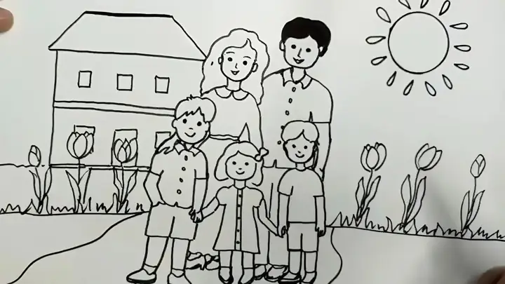 Cách Vẽ Gia Đình Cách Vẽ Gia Đình