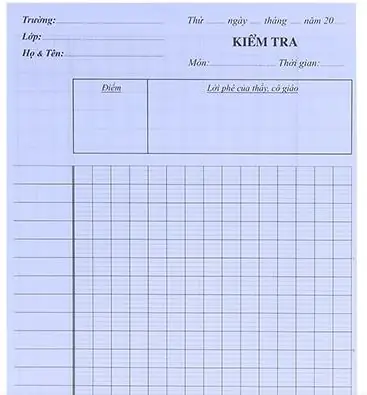 Cách Vẽ Giấy Kiểm Tra