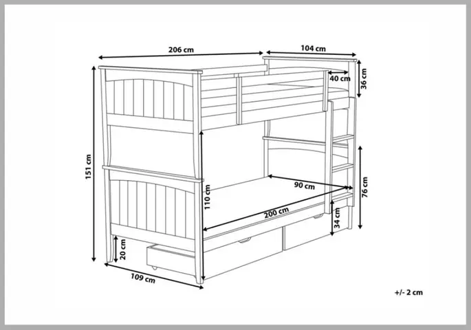 Cách Vẽ Giường 2 Tầng
