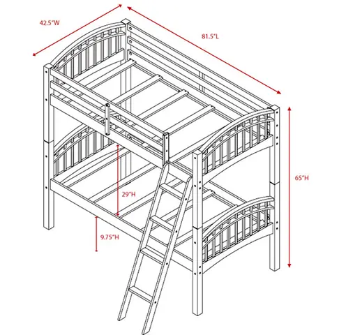 Cách Vẽ Giường 2 Tầng