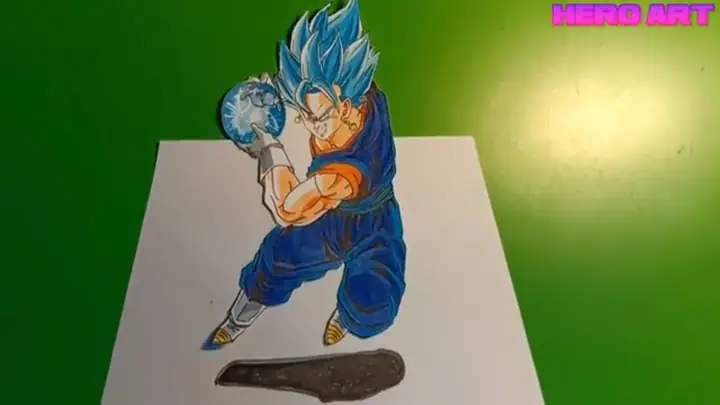 Cách Vẽ Goku 3d