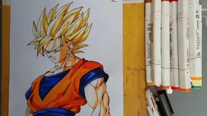 Cách Vẽ Goku Ssj2 Cách Vẽ Goku Ssj2