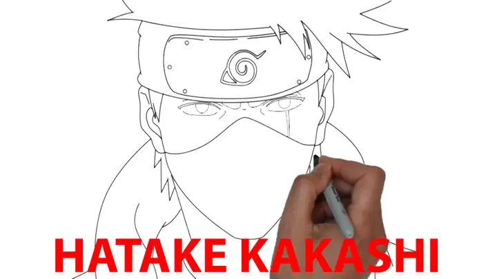 Cách Vẽ Hatake Kakashi