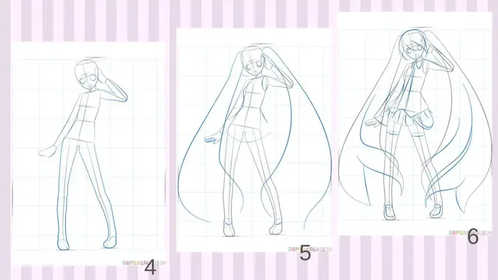 Cách Vẽ Hatsune Miku Cách Vẽ Hatsune Miku