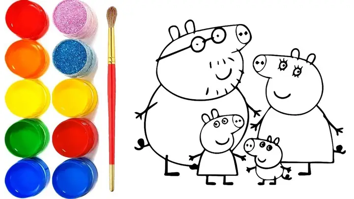 Cách Vẽ Heo Peppa