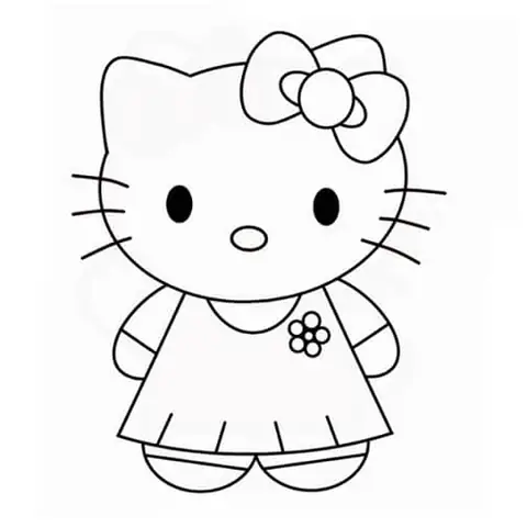 Cách Vẽ Hình Hello Kitty