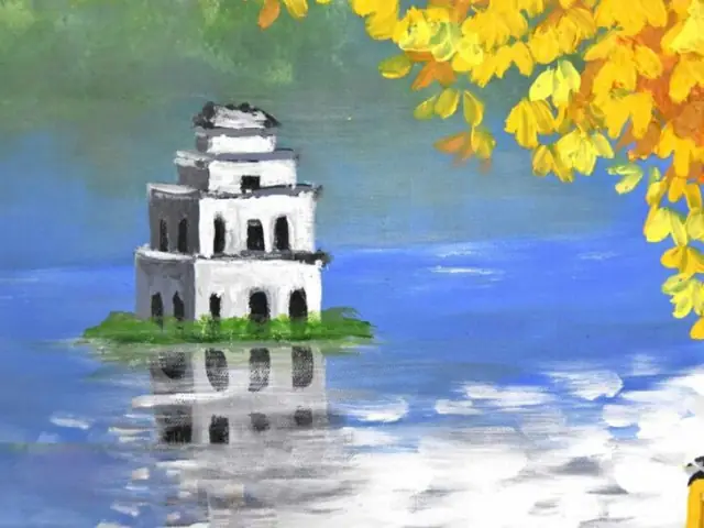 Cách Vẽ Hồ Gươm
