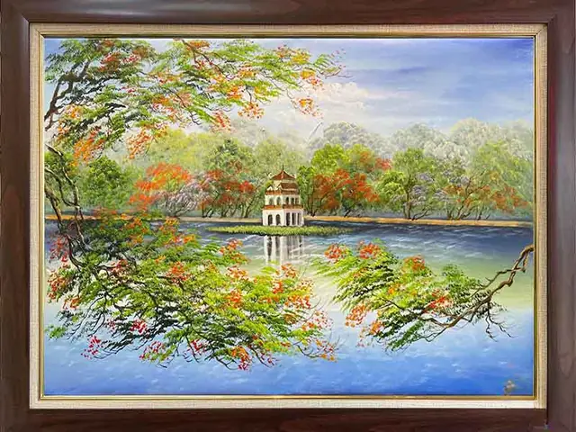Cách Vẽ Hồ Gươm