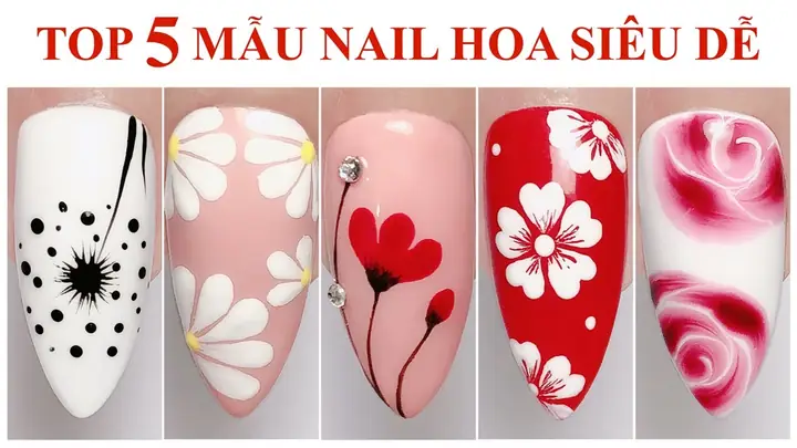Cách Vẽ Hoa Nail Cách Vẽ Hoa Nail