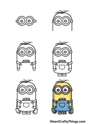 Cách Vẽ Kevin Minions