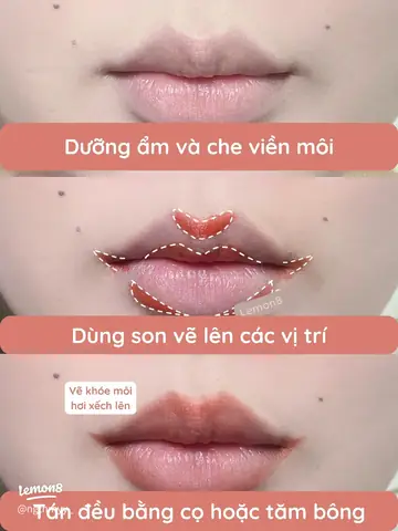 Cách Vẽ Khoé Môi